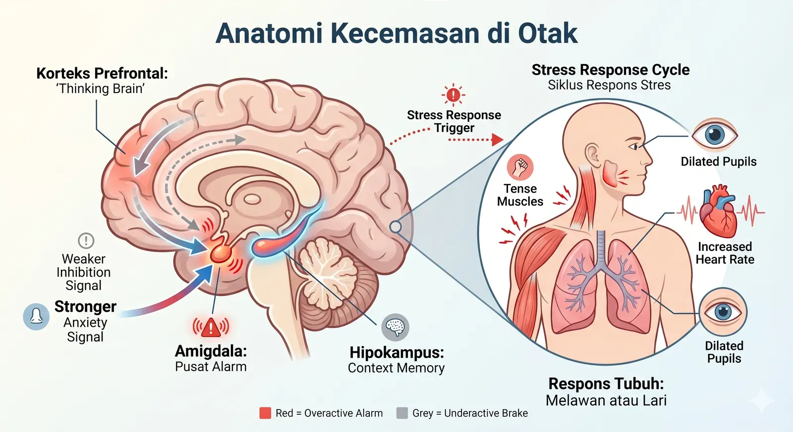 anatomi kecemasan di otak